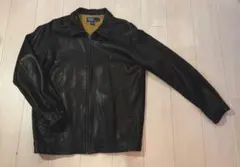 【希少】Polo ラルフローレン レザー ライダース L 90s 本革 黒のサムネイル