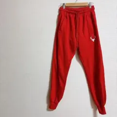 スウェットパンツ 【S】レッド ハウスウエア 海外古着 裏起毛 赤