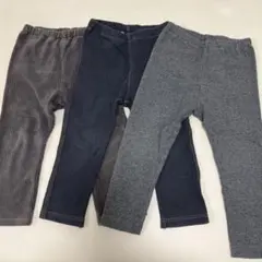UNIQLOのパンツ 2枚➕無印良品のパンツ1枚　セット　90cm