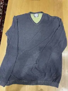 ARMANI COLLECTION グレー Vネック