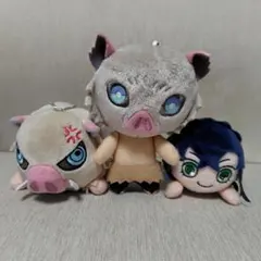 鬼滅の刃 ともぬい 寝そべりぬいぐるみ 寝そべりキーチェーン 嘴平伊之助