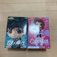 ヒロアカ　Qposket フィギュア　麗日お茶子　緑谷出久