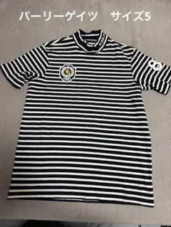 PEARLY GATES ストライプ ハイネックシャツ