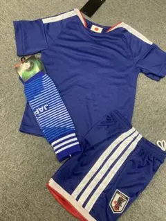 130cm日本代表新モデル　背番号無し　子供サッカーシャツソックスセット