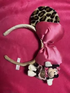 ミニー・マウス ヒョウ柄カチューシャ