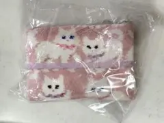 ラブラリーバイフェイラー モフモフネコチャン ティッシュポーチ ペールピンク
