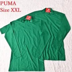 O2 新品 XXL プーマ 緑 モックネック コンプレッション インナー 2枚