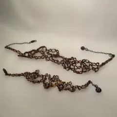 チョーカーとブレスレット　ビーズアクセ　H.P.France ビンテージのサムネイル