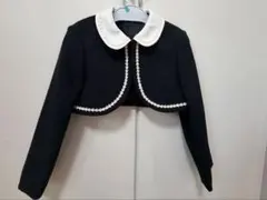 写真追加しました。黒いクロップドジャケット サイズ120 お値下げ中