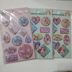 プリンセス＆アリス　ヤングオイスター／ウォーターシール／3枚セット／セリア