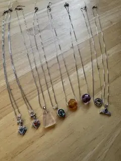 オークション【取置・おまとめ・バラ売不可】ネックレス　8点セット