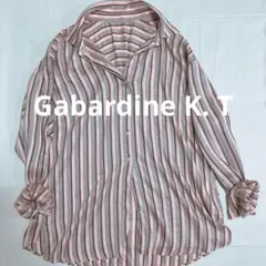 【スレあり】Gabardine K. T シルク混　シャツ　ストライプ　9号のサムネイル