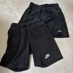 Nike ブラック ハーフパンツ 2枚セット