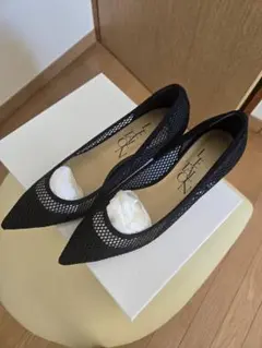 LE TALON ポインテッドネットパンプス