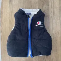 Champion フリース　ボア　ベスト 90サイズ ブラック
