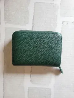 グリーンレザー　ミニ財布のサムネイル