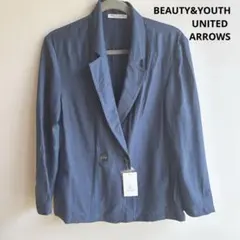 【新品タグ付】BEAUTY&YOUTH コバルト テーラードジャケット Sのサムネイル