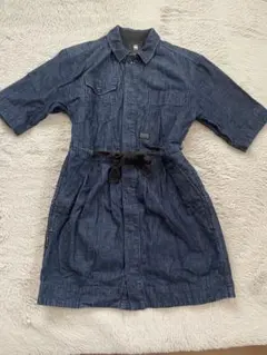 G-STAR RAW デニムシャツワンピース 半袖のサムネイル
