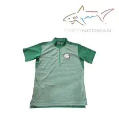 GREG NORMAN ハーフジップシャツ グリーン ボーダーのサムネイル