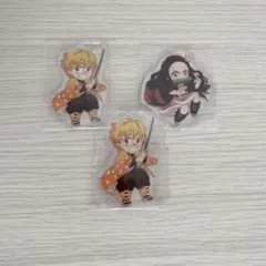 セット売り 鬼滅 無限列車 みにきゃら アクリルチャーム 我妻善逸 竈門禰豆子