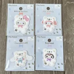 セリア サンリオ パイルワッペン キティ クロミ マイメロ シナモン
