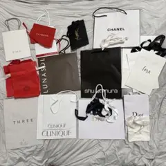 RMK CHANEL DIOR YSL LUNASOL ショップ袋 紙袋 セットのサムネイル