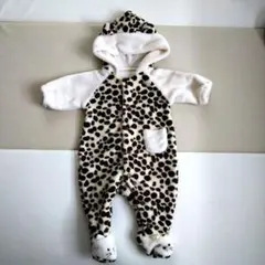 ヒョウ柄　ベビー　ロンパース　カバーオール