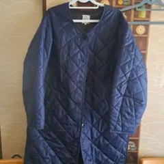 新品未使用 サマンサモスモス ネイビー キルティング ロングコート