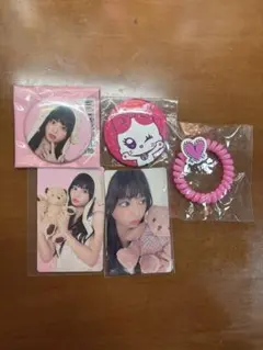 ME:I りのん　村上璃杏　缶バッジ・写真カード・ヘアゴムセット