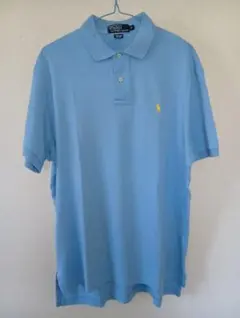 Polo by Ralph Lauren 水色ポロシャツ Mサイズ