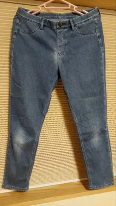 ユニクロ ウルトラストレッチデニムクロップドレギンスパンツL UNIQLO