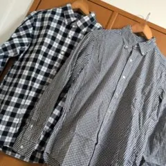GU ジーユー / チェックシャツ 長袖 Sサイズ