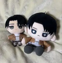 進撃の巨人 リヴァイ ミニ おすわりたぴぬい ぬいぱるのサムネイル