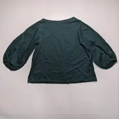 UNIQLO マーセライズコットンボリュームスリーブT ダークグリーン Mサイズ