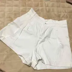 Heather♡ホワイトデニムショートパンツ