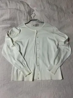 【美品】ロペ　ホワイト 長袖 カーディガン