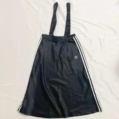 【adidas/アディダス】サロペットロングスカート ロゴ刺繍 トレフォイル