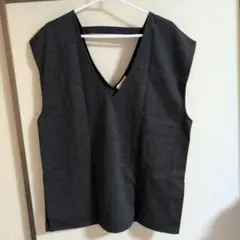 しまむら tal.by yumi. ミニ千鳥 ベスト ブラック LL