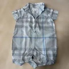 Burberry チェック柄ロンパース 90cm