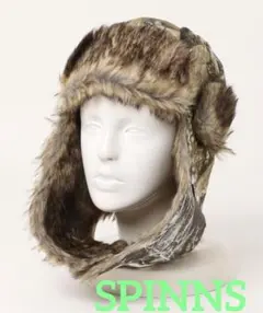 新品タグ付き★SPINNSカモフラ柄アビエイターキャップ★定価3850円