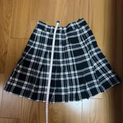 チェック柄プリーツスカート　インナーパンツ付き　JXS 色違いあり