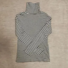 ハニーズ ボーダー タートルネックカットソー　シャツ L