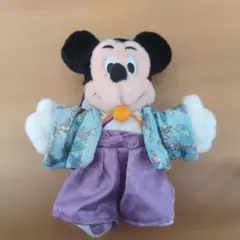 東京ディズニーランドミッキーマウス 和服ぬいぐるみバッジ