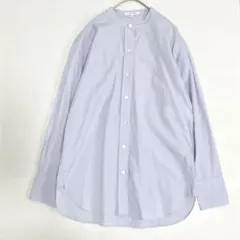 CANCLINI 23区　洗える　バンドカラー シャツ　　ライトブルー　春夏　Sのサムネイル