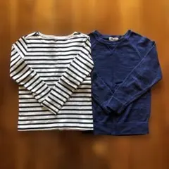 【120cm】 子供　男の子　女の子　ブルー　春秋冬　長袖　まとめ売り