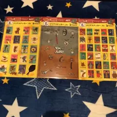 トムとジェリー　ハッピーくじ　E賞　クリアステッカー　シール　3種セット　★☆