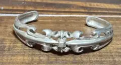 CHROME HEARTS　s925 フラワーモチーフ バングル CHROME HEARTS s925 フラワーモチーフ バングル - メルカリ