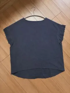 半袖ブラウス 袖刺繍 コットンのサムネイル