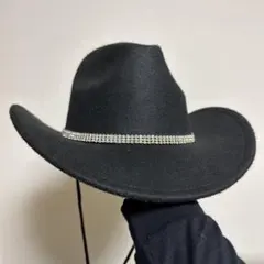 女性用ライトストーン装飾ウエスタンカウボーイハット