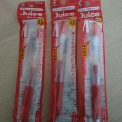 Juice ボールペン 0.5mm 赤 3本セット